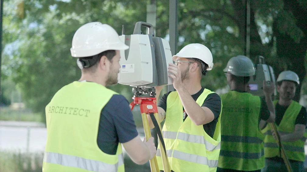 Geodetic survey using a terrestrial laser scanner