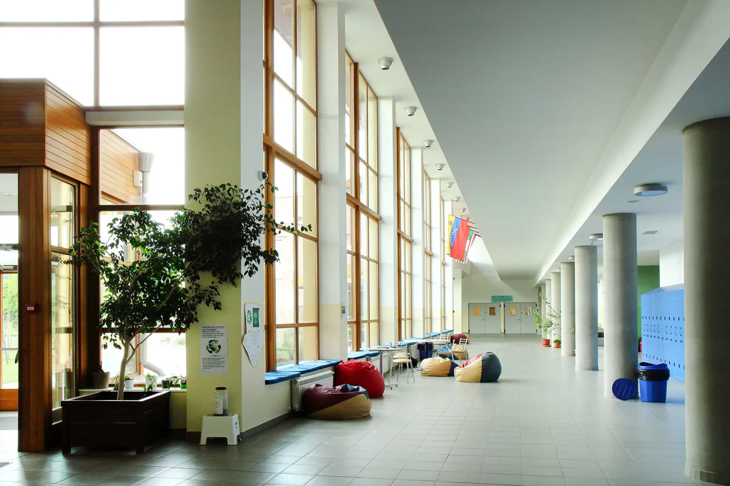 Interior spaces of the Anglo-American School in Sofia