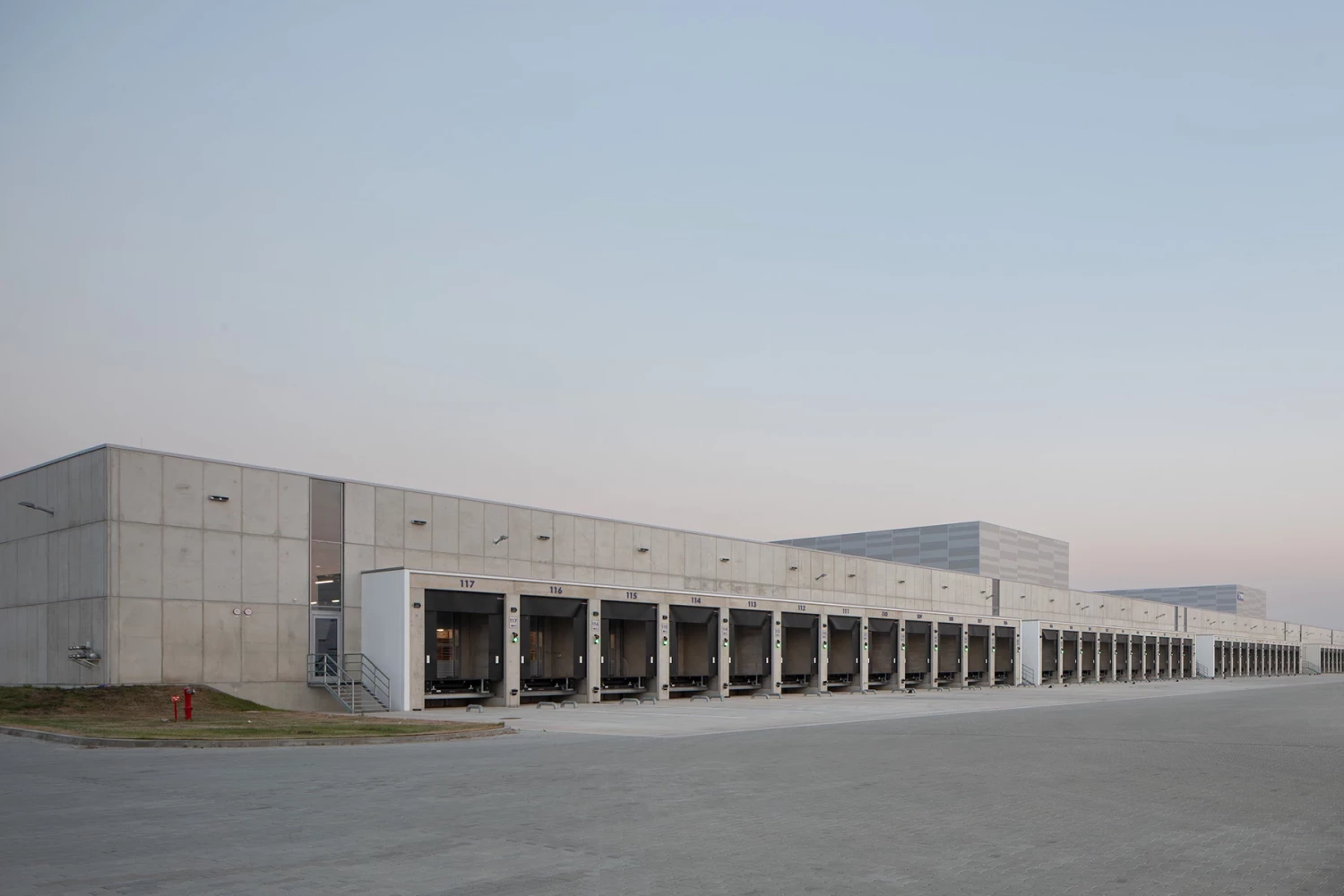 JYSK Logistics Base in Bozhurishte with loading docks and warehouse buildings