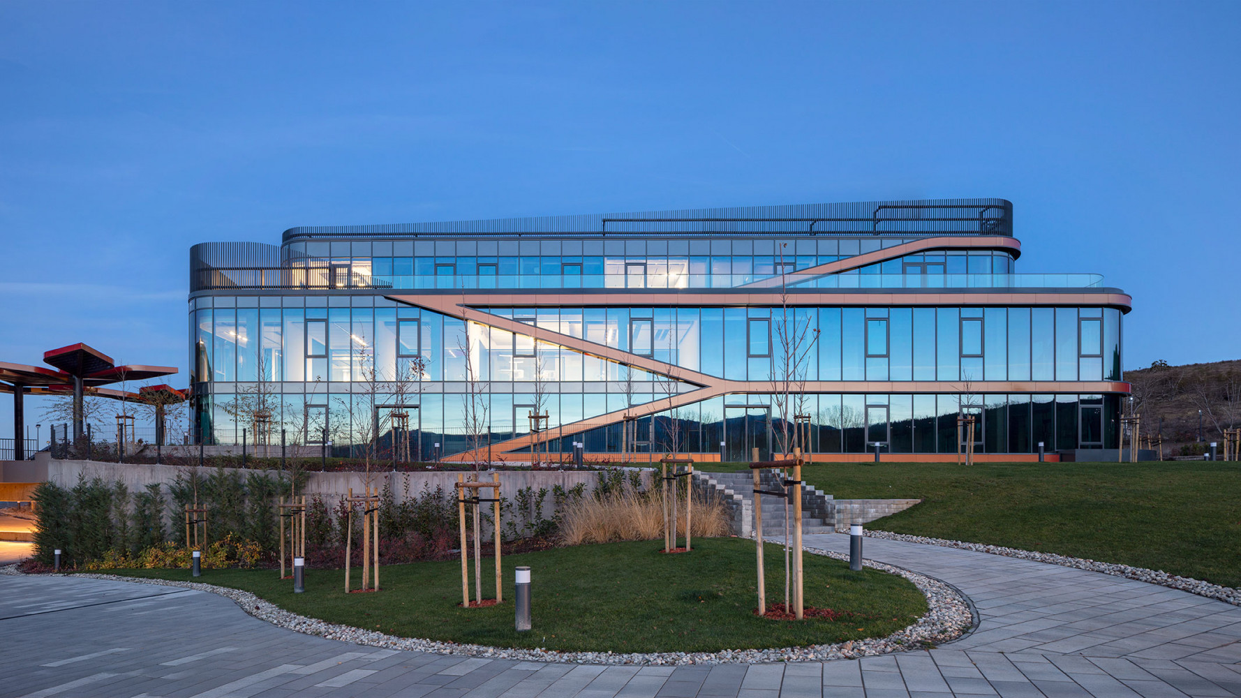 Green infrastructure and public spaces at Lozen Tech Park