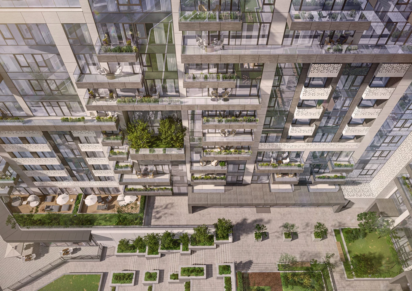 Жилищна среда с общи пространства в Teatralna Park Residence
