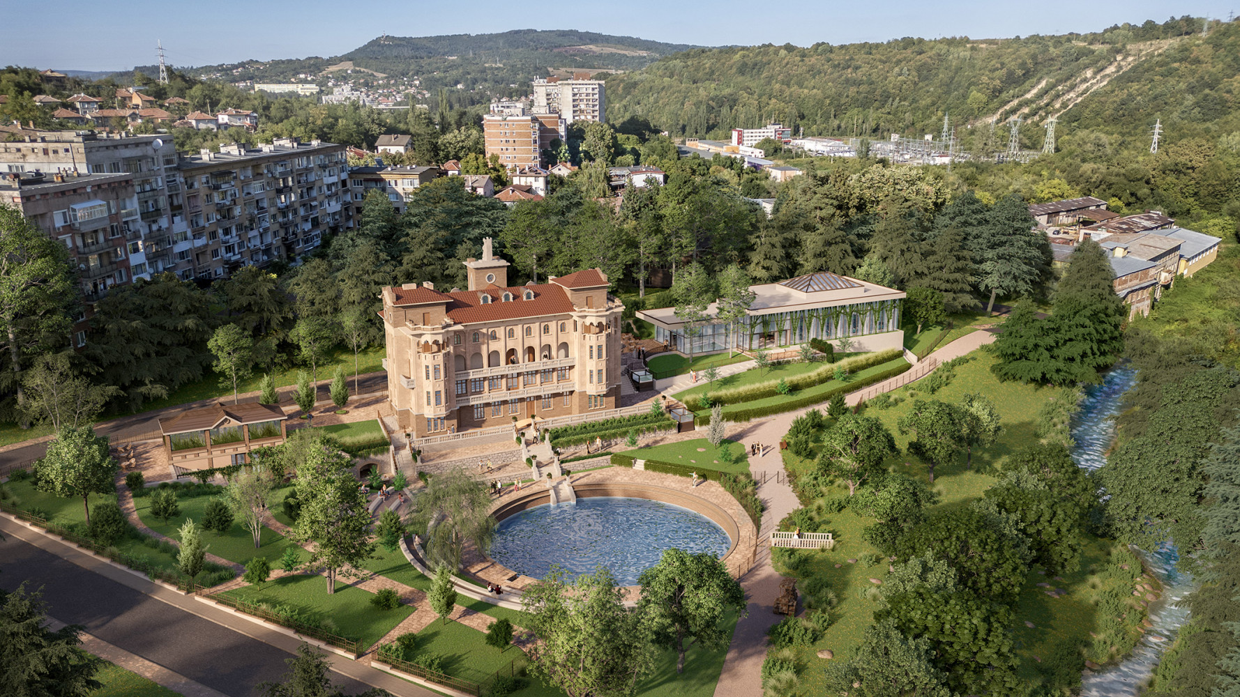 Villa Eforia - project by IPA - Architecture and more for a contemporary cultural complex