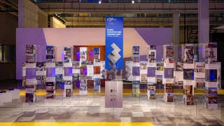Exhibition and branded event area at SHARE Architecture Awards 2025