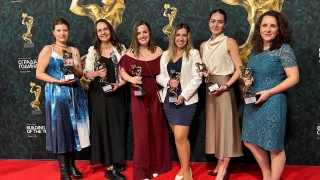 Members of the IPA team with their architecture awards