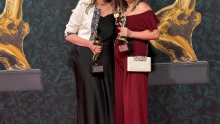 IPA representatives with two awards at the ceremony