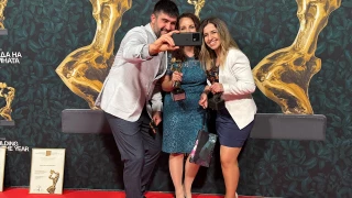 IPA representatives taking a photo with their competition awards