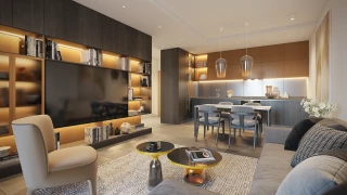 Интериор на апартамент в NIDO Residence с дневна зона и естествена светлина