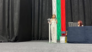 IPA representative speaking at the UACEG graduation ceremon