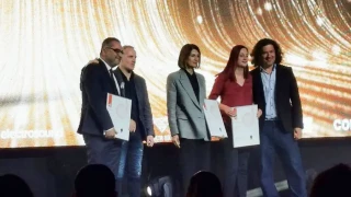 Екипът на ИПА с отличието за ресторант UNICA на Dibla Design Awards 2022