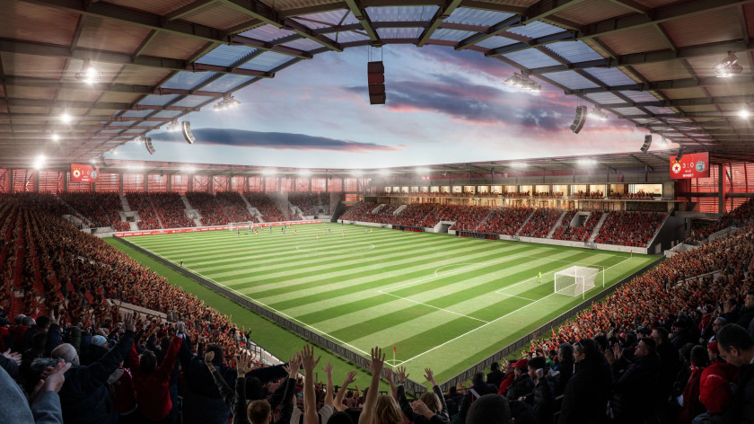 reconstruction of Bulgarian Army stadium IPA architects