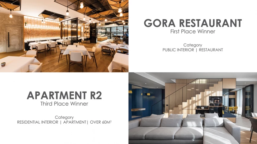 GORA Restaurant and Apartment R2 - award-winning IPA projects at Dibla Design Awards 2023