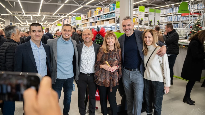 Guests at the opening of the first GStroy store in Plovdiv